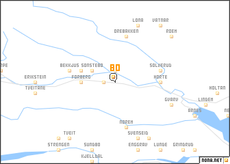 map of Bø