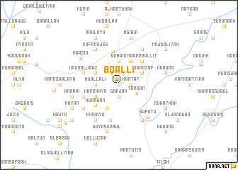 map of Bqallī