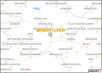 map of Brabant-le-Roi