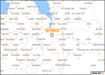 map of Brabío