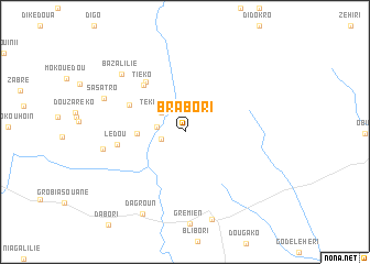 map of Brabori