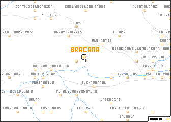 map of Brácana