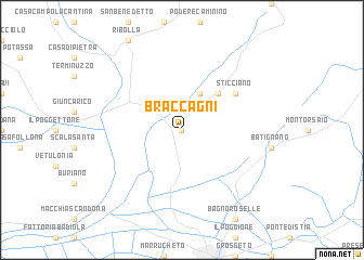 map of Braccagni