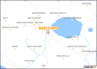 map of Bracciano