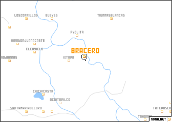 map of Bracero