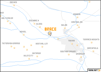 map of Brace