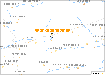 map of Brackbaun Bridge