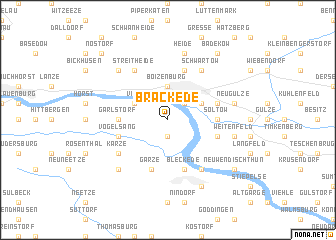 map of Brackede