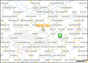 map of Brackel