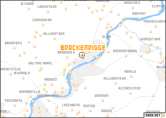 map of Brackenridge