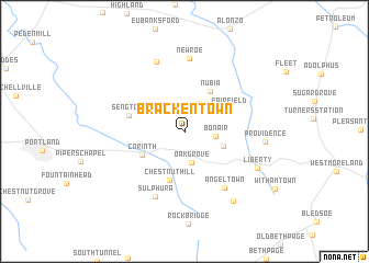 map of Brackentown