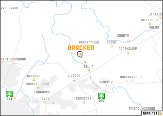 map of Bracken