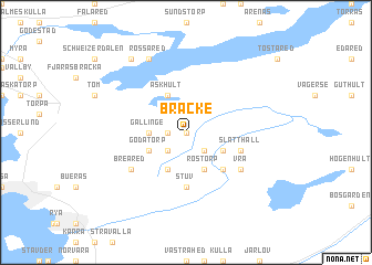 map of Bräcke