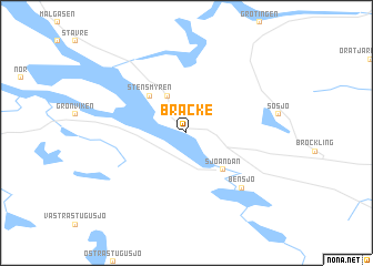 map of Bräcke