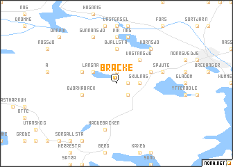 map of Bräcke