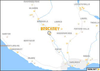 map of Brackney