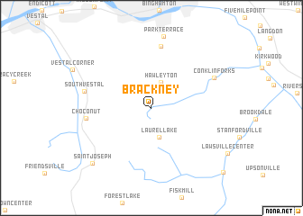 map of Brackney
