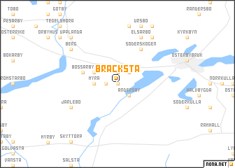 map of Bräcksta
