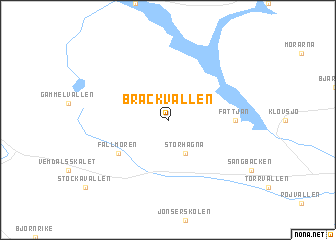map of Bräckvallen