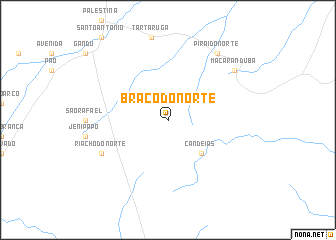 map of Braço do Norte