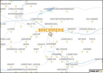 map of Braconnerie