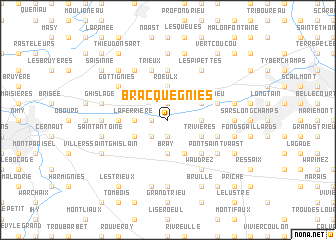 map of Bracquegnies
