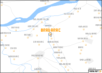 map of Bradarac