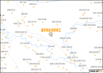 map of Bradarac