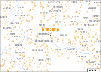 map of Bradare