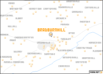 map of Bradburn Hill