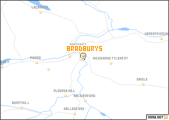 map of Bradburys