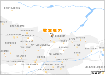 map of Bradbury