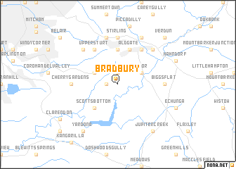 map of Bradbury