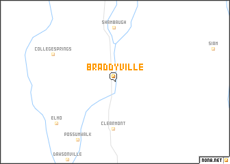 map of Braddyville