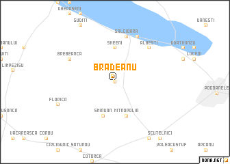 map of Brădeanu