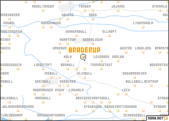 map of Braderup