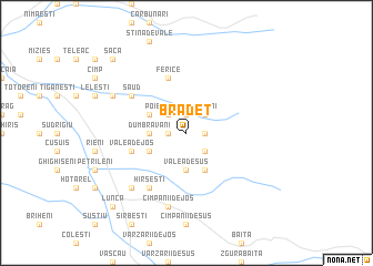 map of Brădet