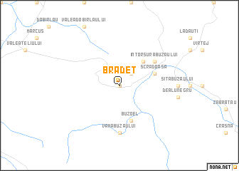 map of Brădet