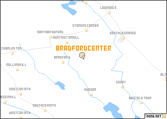 map of Bradford Center