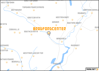 map of Bradford Center