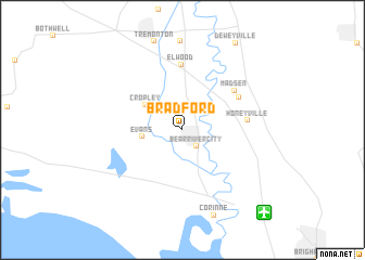 map of Bradford