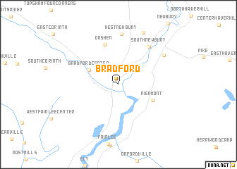 map of Bradford