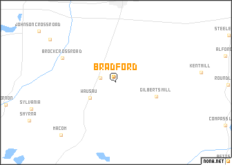 map of Bradford