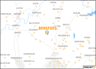 map of Bradford