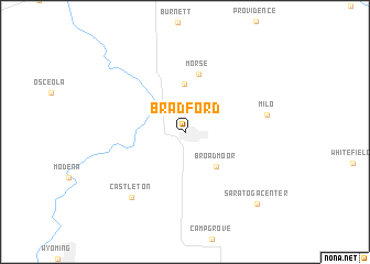 map of Bradford