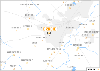 map of Bradie