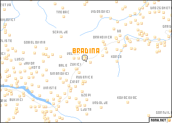 map of Bradina