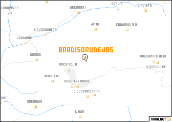 map of Brădişoru de Jos