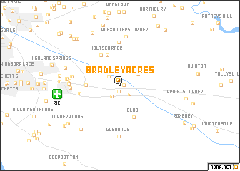 map of Bradley Acres