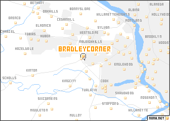 map of Bradley Corner
